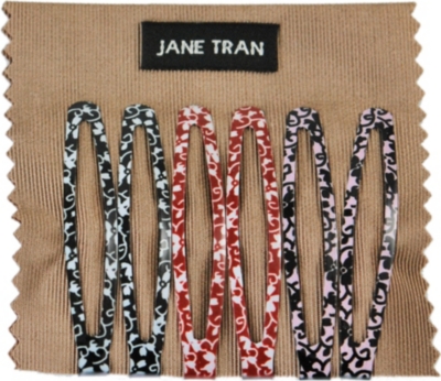 JANE TRAN Neutral flower vine clip set