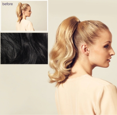 HERSHESONS Short wavy ponytail
