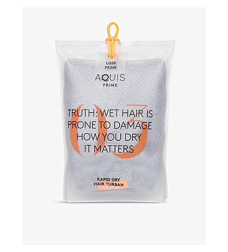 selfridges luxe 107cm 50cm lisse aquis towel hair
