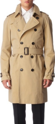 BURBERRY Cotton trench coat (Honey