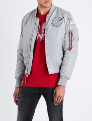nasa silver bomber jacket