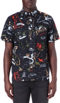 STUSSY Map Print shirt