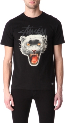 STUSSY Panther t-shirt