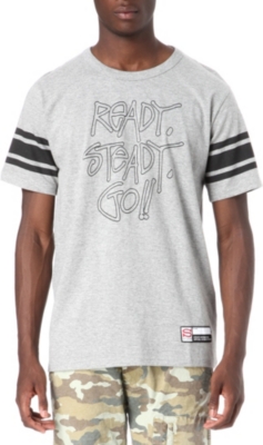 STUSSY Football type t-shirt