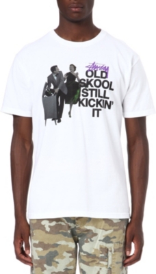 STUSSY Old Skool Kickin' t-shirt