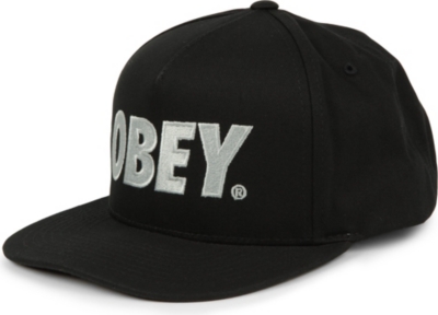 OBEY Metallic logo baseball cap