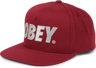 OBEY Metallic logo baseball cap