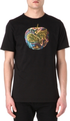 PRETTY GREEN Camo apple t-shirt