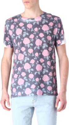NEW LOVE CLUB Rose print t-shirt