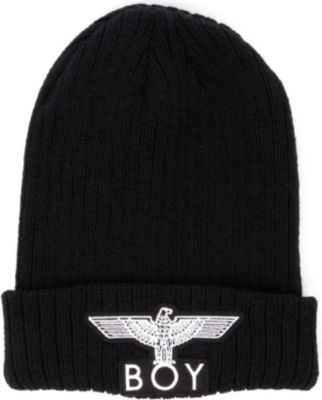 BOY LONDON Boy Eagle appliqu&eacute; beanie hat
