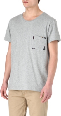 TWO SQUARE Checked-panel t-shirt