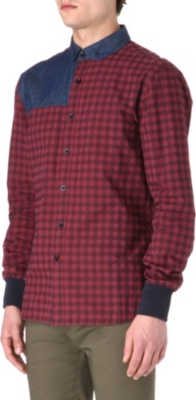 TWO SQUARE Knitted-cuff overshirt