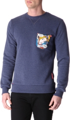 CRIMINAL DAMAGE Comic pocket sweatshirt