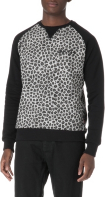 CRIMINAL DAMAGE Hombrés leopard-print sweatshirt