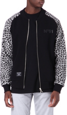 CRIMINAL DAMAGE Leopard bomber jacket