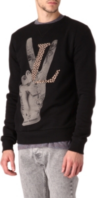 CRIMINAL DAMAGE Love Peace sweatshirt