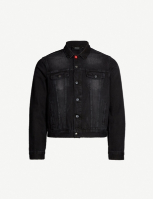 trapstar denim jacket selfridges graphic