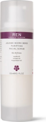 REN Jojoba microbead purifying facial scrub 150ml