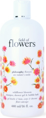 PHILOSOPHY Field of Flowers Wildflower Blossom shampoo, shower gel & bubble bath 480ml