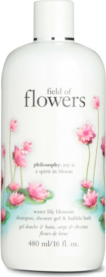 PHILOSOPHY Field of Flowers Waterlily Blossom shampoo, shower gel & bubble bath 480ml