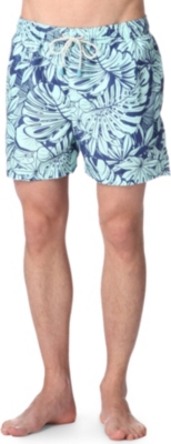 OILER & BOILER Classic Tuckernuck leaf-print swim shorts