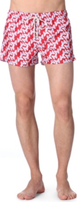 OILER & BOILER Long Island Shortie butterfly-print swim shorts