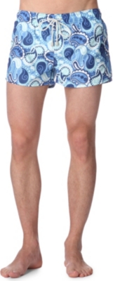 OILER & BOILER Shortie paisley-print swim shorts