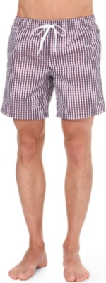 SUNDEK Gingham swim shorts