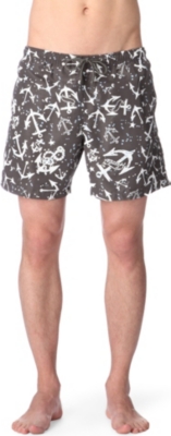 FRANKS Anchor-print swim shorts