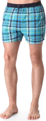 HUGO BOSS Checked swimming trunks