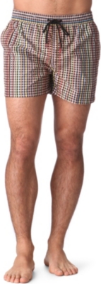PAUL SMITH Checked swim shorts