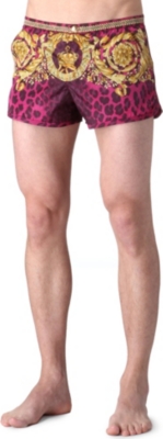 VERSACE Animal-print swim trunks