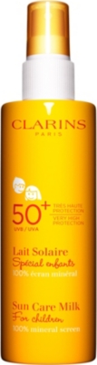 CLARINS Sun Care Milk for children 100% Mineral Screen UVB/UVA 50+