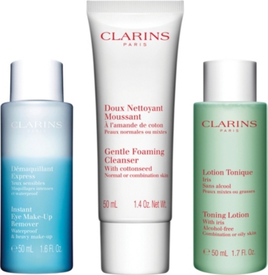 clarins skin combination cleansing normal gift collection kit selfridges debenhams sets care skincare feelunique