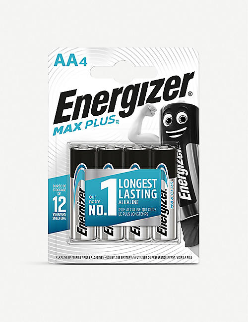 ENERGIZER: Max Plus AA alkaline batteries pack of four