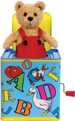 ERNEST THE BEAR ABC Jack in the box