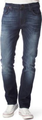 NUDIE JEANS Thin Finn jeans (Org. worn dark navy