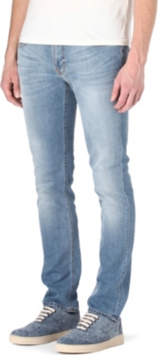 NUDIE JEANS Tape Ted skinny-fit tapered jeans