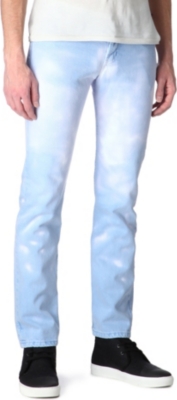 NAKED AND FAMOUS DENIM Thermo-chromic slim-fit jeans