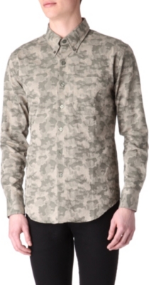 NAKED AND FAMOUS DENIM Camo-print shirt