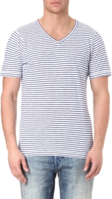DENHAM Striped t-shirt