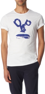 DENHAM Scissor smile t-shirt (White