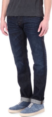 TRUE RELIGION Rocco Zipper skinny-fit tapered jeans