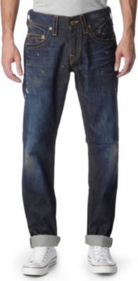 TRUE RELIGION Geno Gang Die slim-fit straight jeans