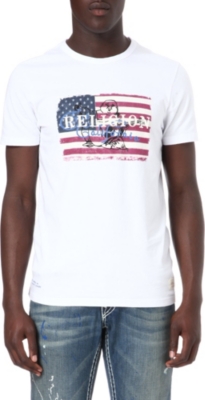 TRUE RELIGION Buddha Flag t-shirt