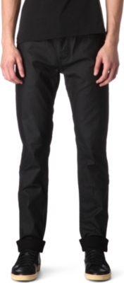 BLK DNM Regular-fit straight coated jeans