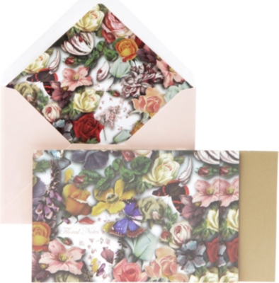TED BAKER Floral set of 12 notecards