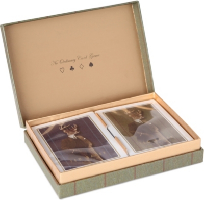WILD & WOLF Ted Baker Stag pair of playing cards