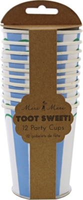 MERI MERI Toot Sweet pack of 12 paper cups