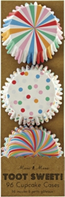 MERI MERI Toot Sweet pack of 96 mini cupcake cases